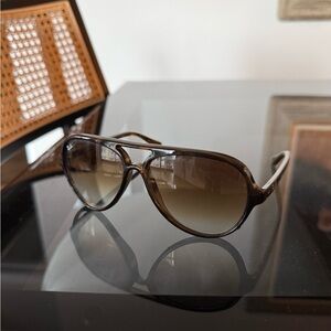 Ray-Ban Dark Brown Gradient Sunglasses RB4125